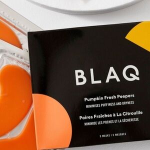 BLAQ Pumpkin Fresh Peepers Eye Masks - Black and Orange
